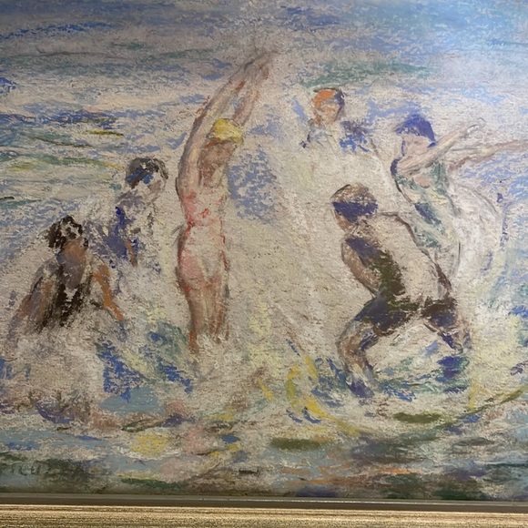 Francesco Spicuzza Impressionist watercolor The Bathers 1920-1931 - Picture 3 of 4